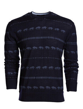 Size XL Greyson Golf Wool Cashmere Sticks and Stones Printed Sweater MSRP $350